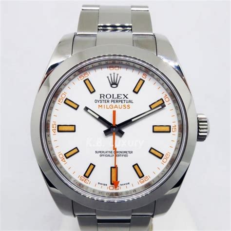 rolex milgauss weiss|rolex milgauss price chart.